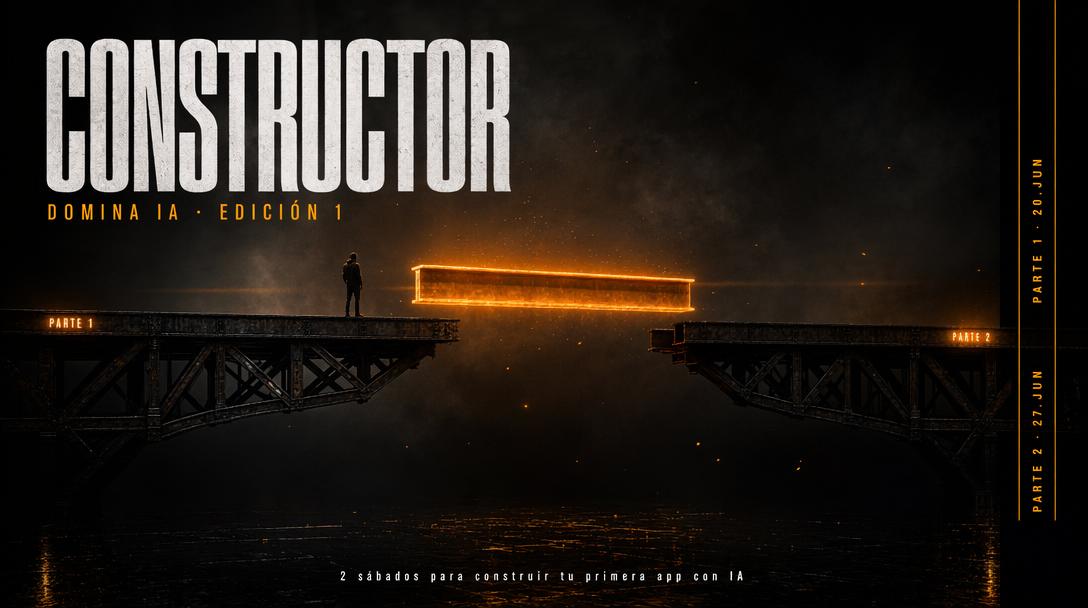 Domina IA Constructor — curso avanzado 20 y 27 junio 2026 Mazatlán